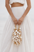 White Shell Tassel Bag Charm