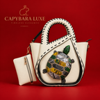 Luxe Turtle Statement Tote Bag