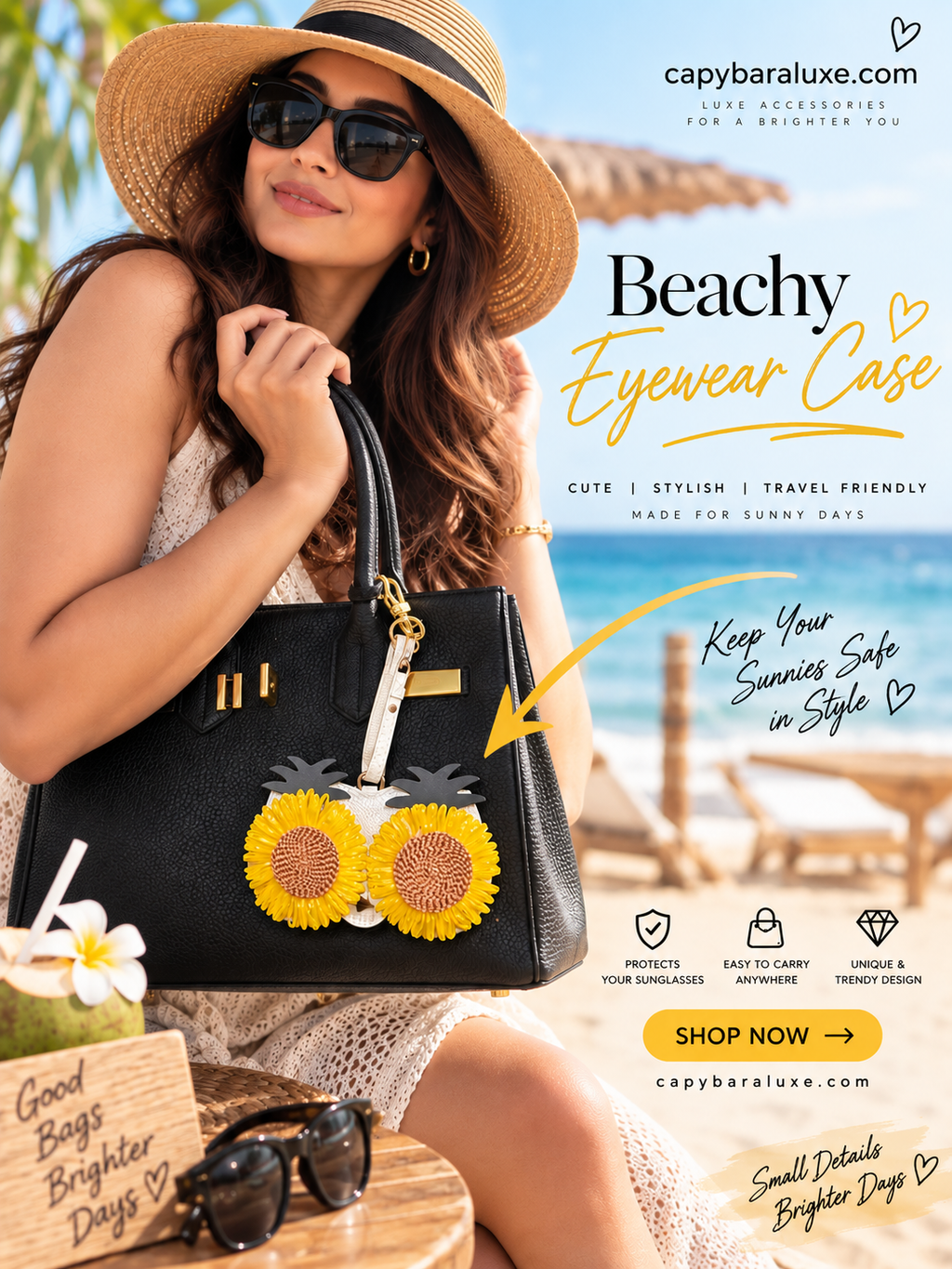 Sunflower Sunglasses Case