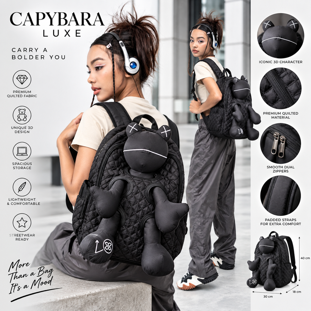 Black Mickey Premium Backpack