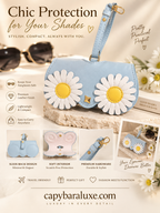 Women’s Blue Daisy Flower Sunglass holder