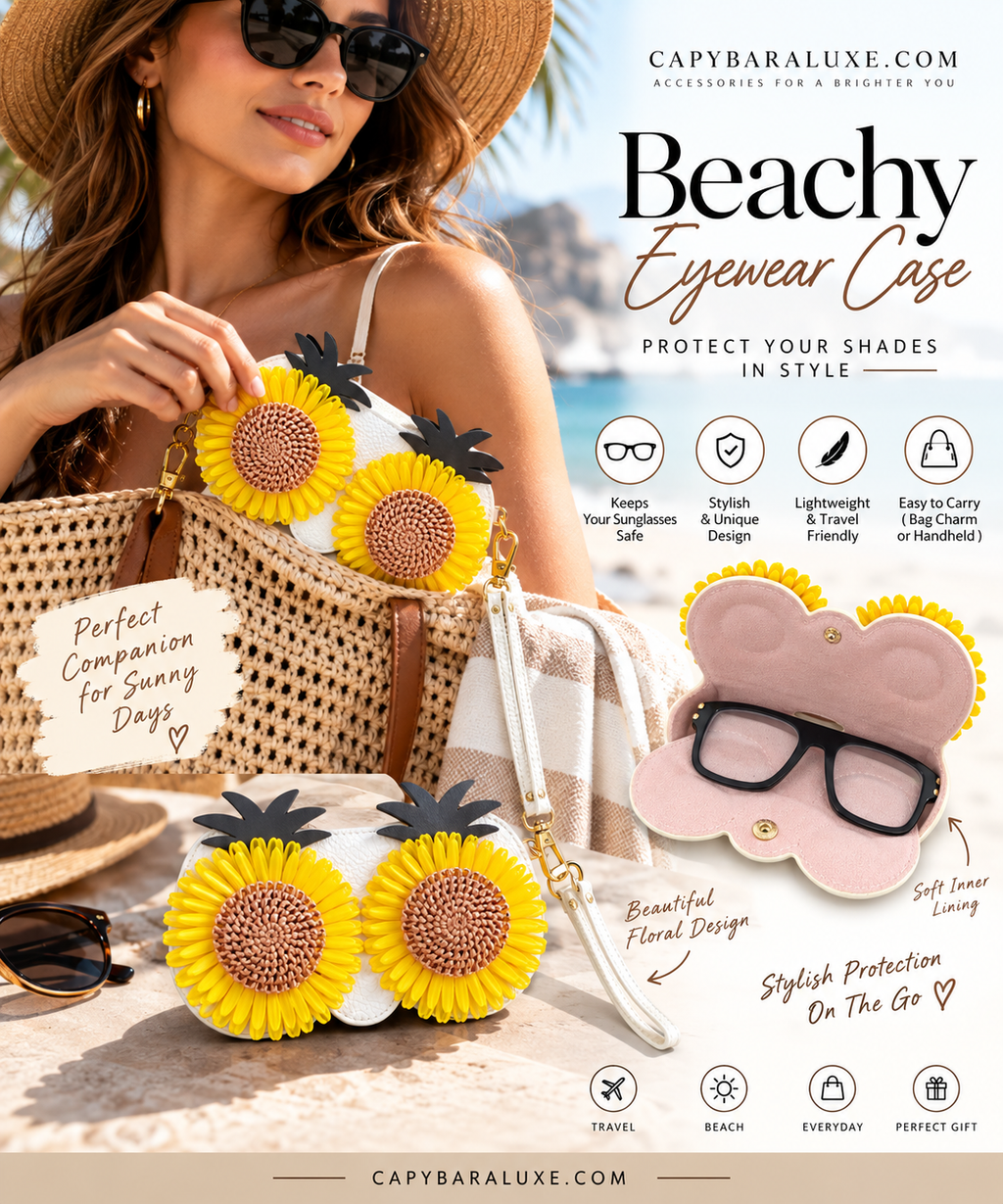 Sunflower Sunglasses Case