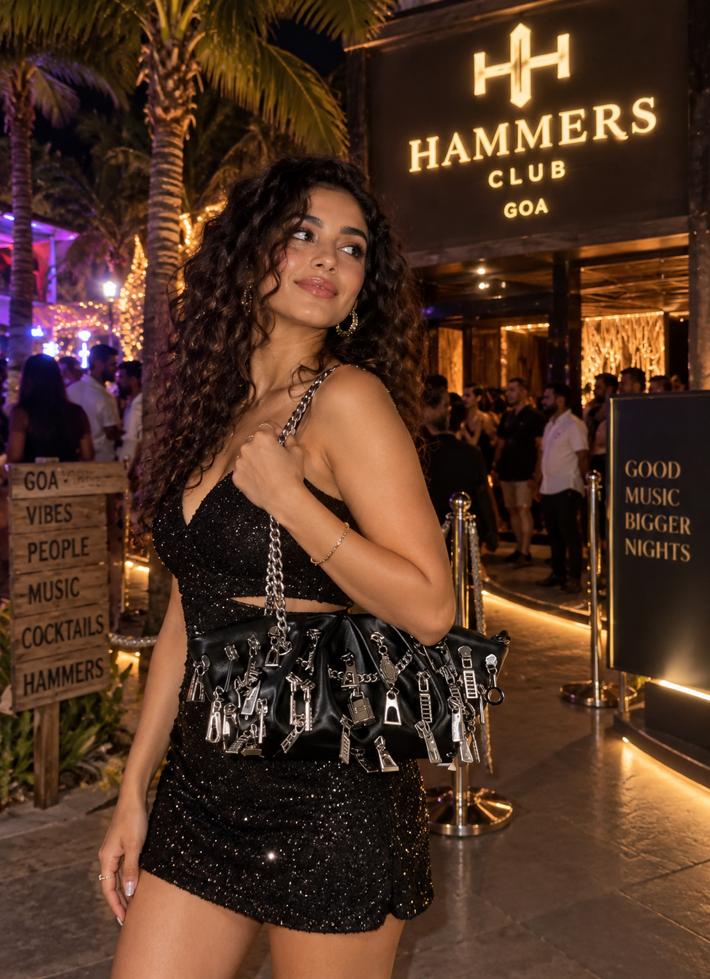 Black Chain Shoulder Bag