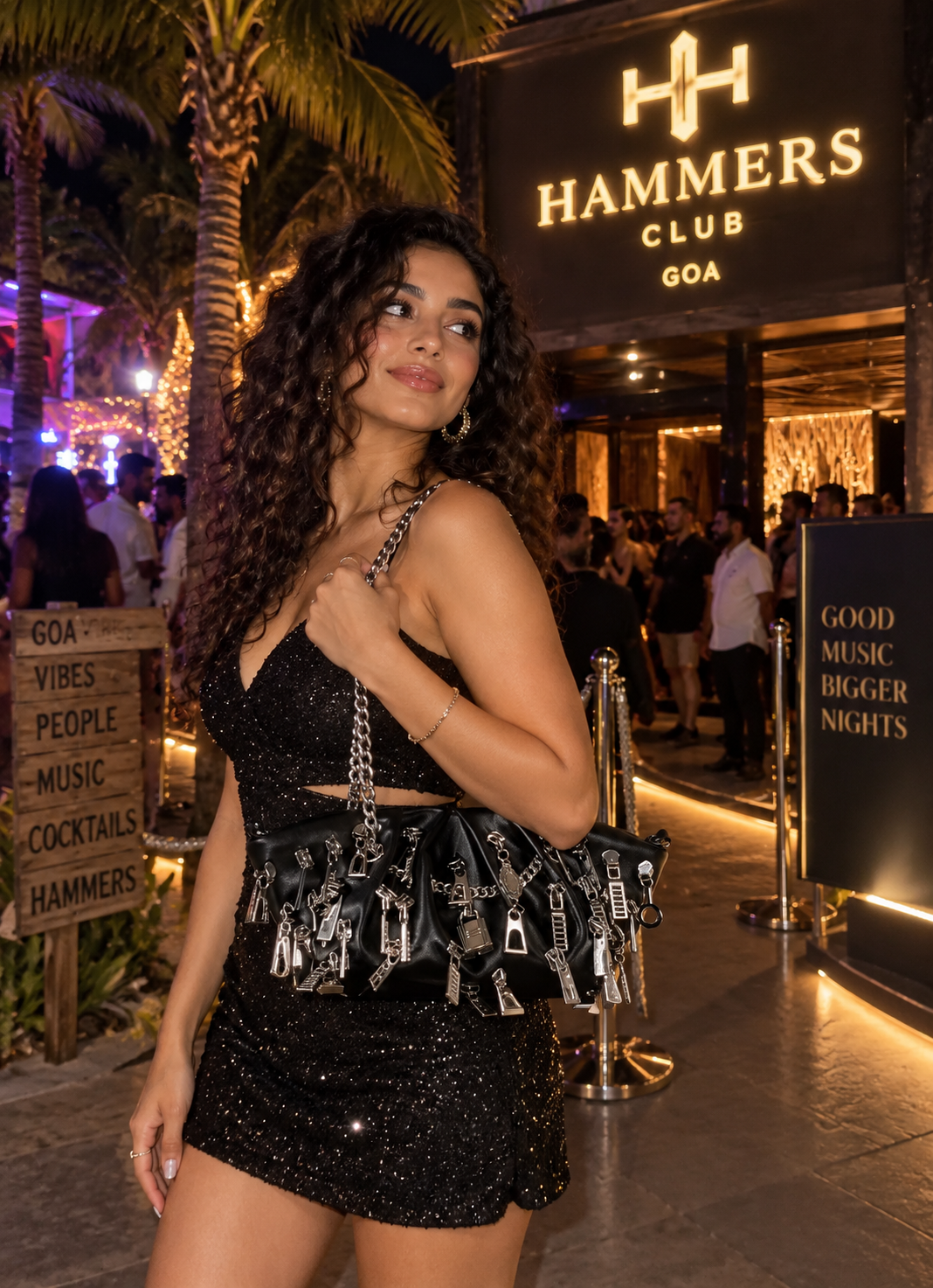 Black Chain Shoulder Bag