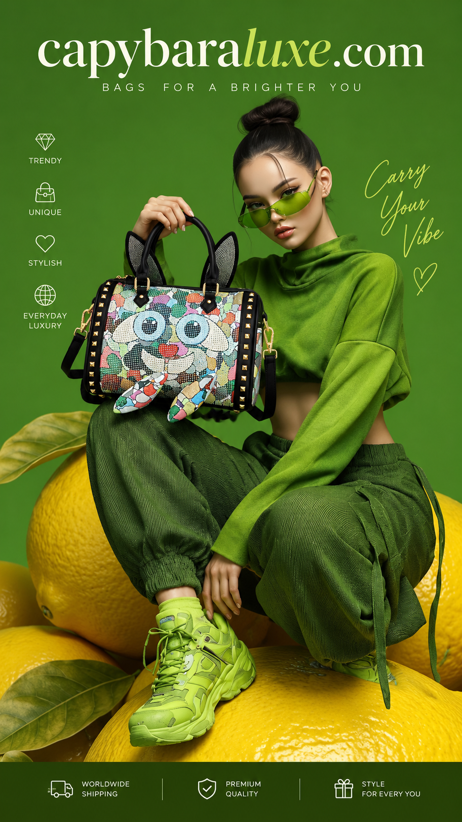 Multicolor Owl Tote Bag