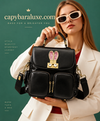 Black Bunny Backpack