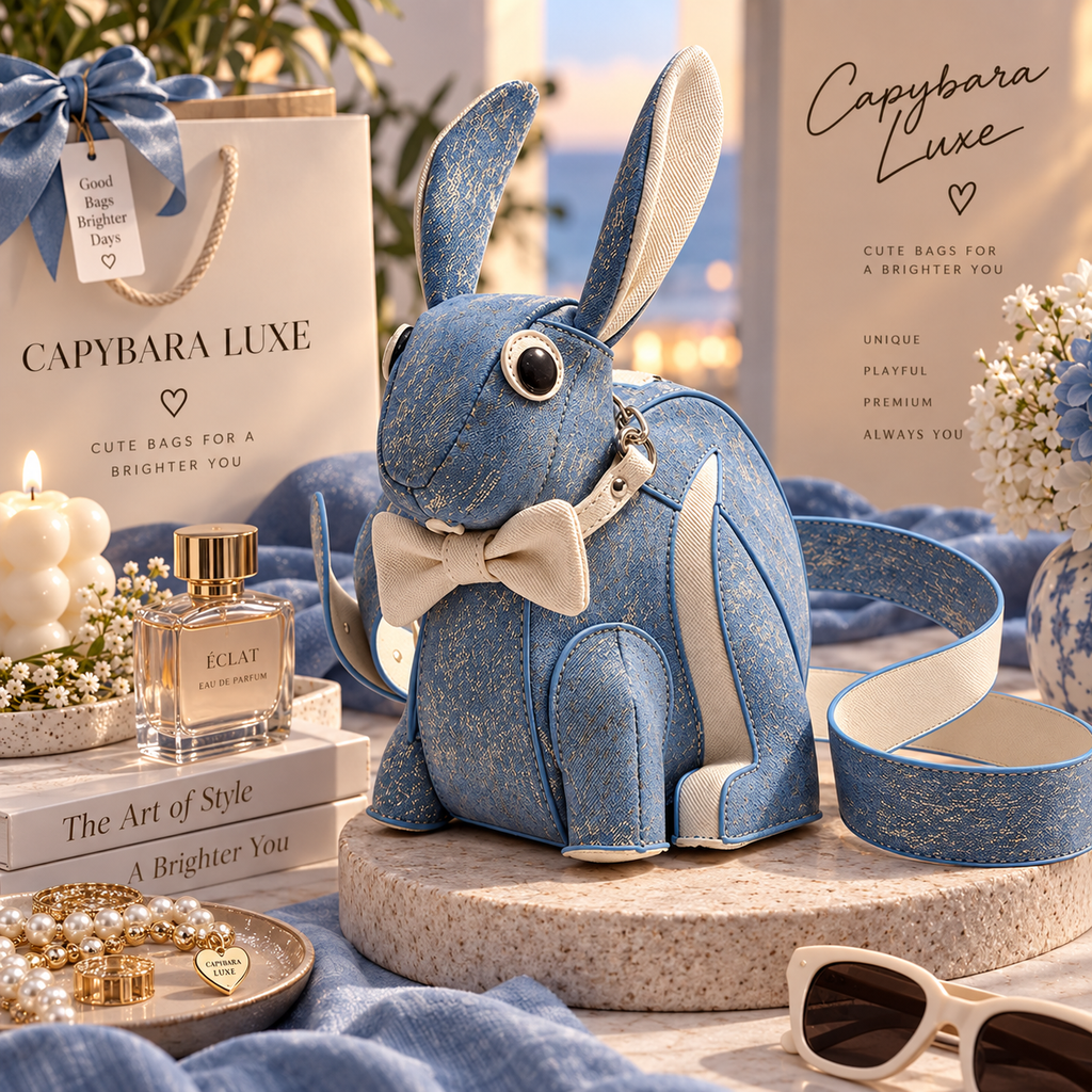 Blue Rabbit Bunny Bag