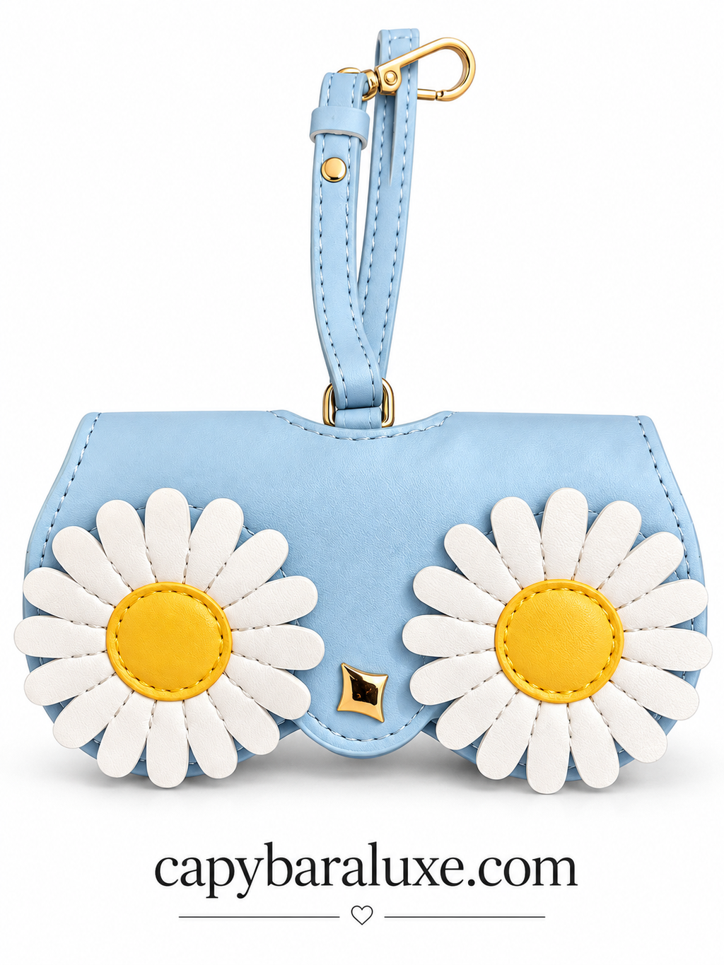 Women’s Blue Daisy Flower Sunglass holder