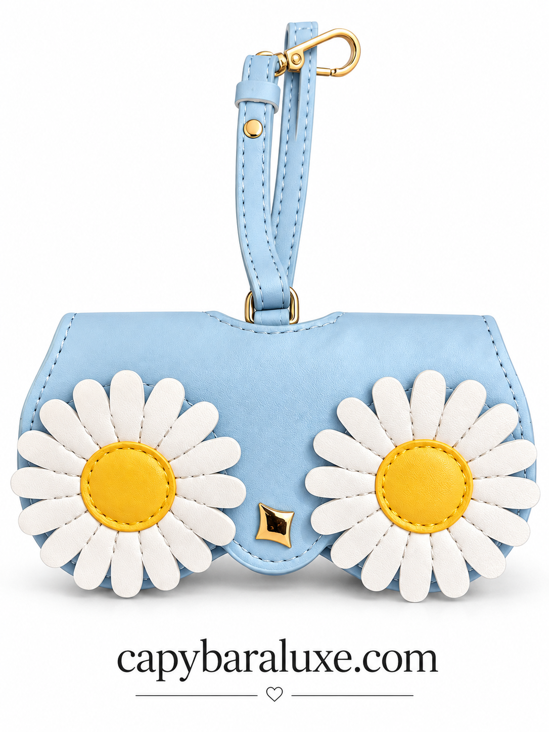 Women’s Blue Daisy Flower Sunglass holder