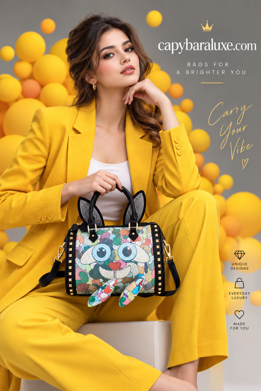 Multicolor Owl Tote Bag