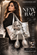 Silver Mickey Tote Bag