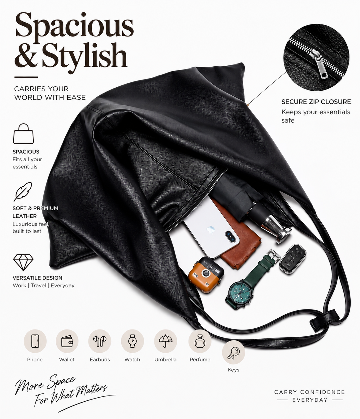 Black Tote Bag