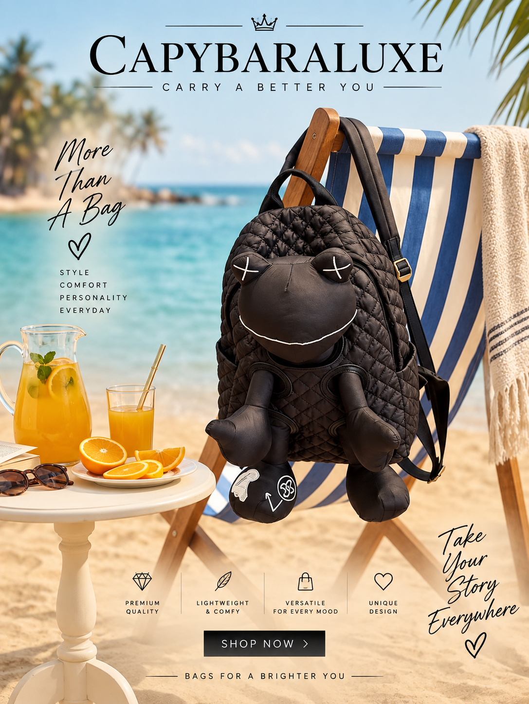 Black Mickey Premium Backpack
