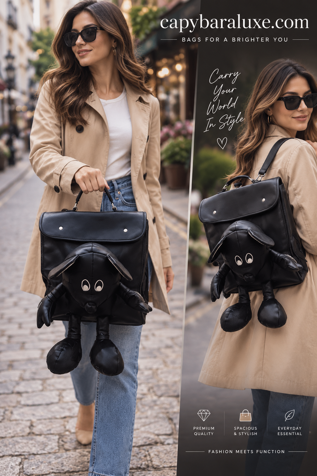Black Mickey Mouse Backpack