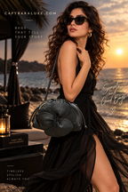 Black Flower Premium Bag