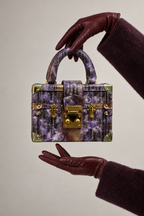 Purple Luxury Croco  Handbag