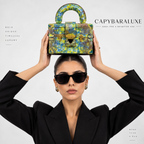 Green Luxury Croco Texture Handbag