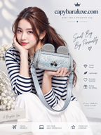 Blue Sequin Mini Shoulder Bag