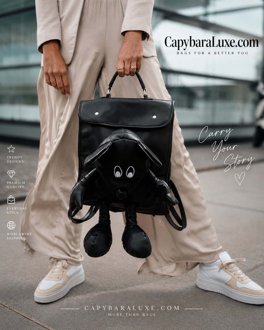 Black Mickey Mouse Backpack