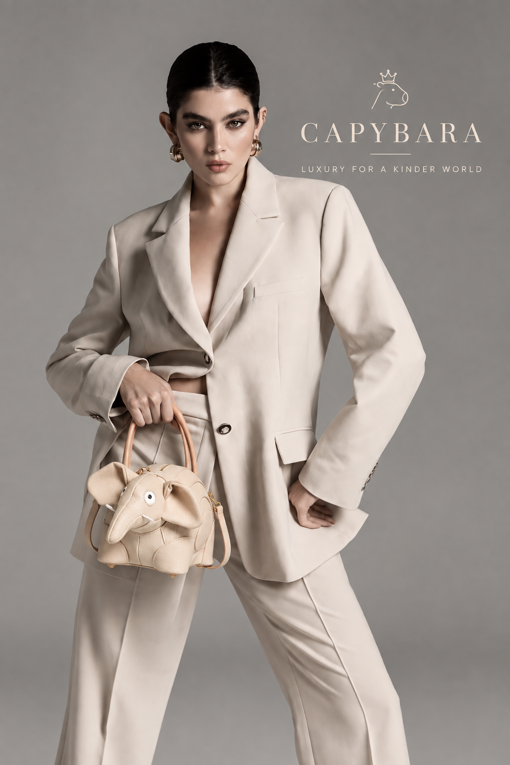 Luxe Elephant Sculpted Handbag