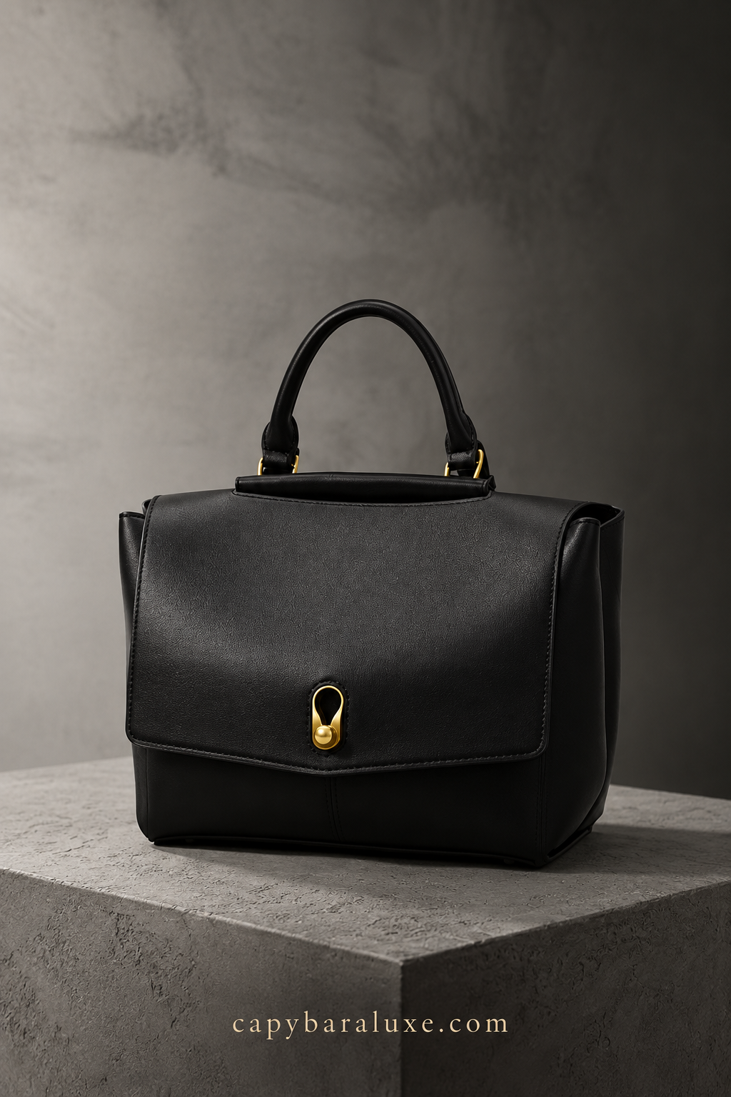 Classic Black Luxe Handbag – Timeless Elegance
