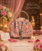 Capybara Luxe Pearl Blossom Potli Bag – Luxury Festive Handbag