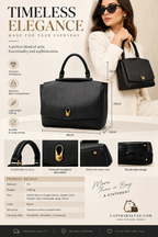 Classic Black Luxe Handbag – Timeless Elegance