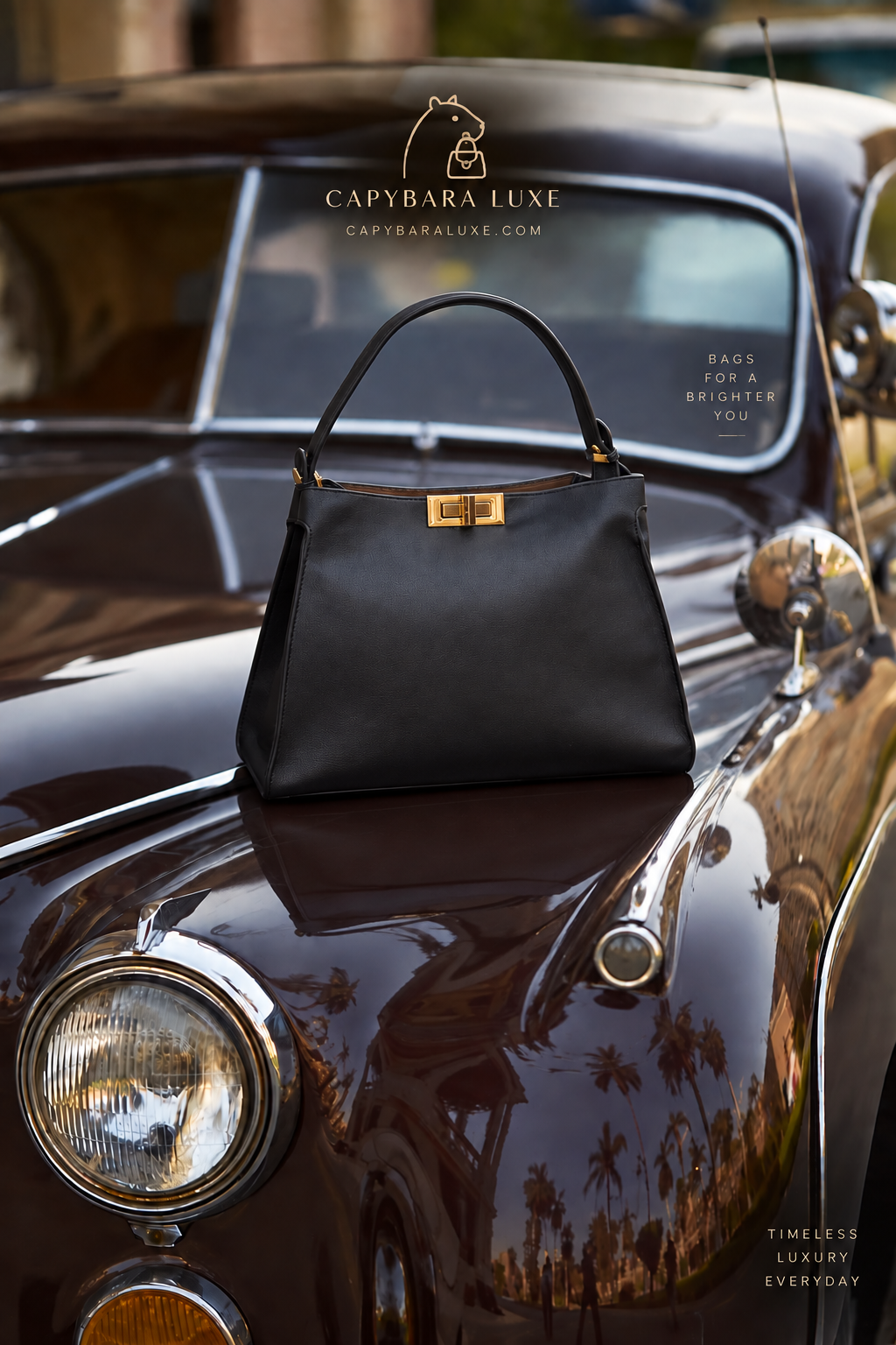 Timeless Black Luxe Handbag – Premium Women’s Shoulder Bag