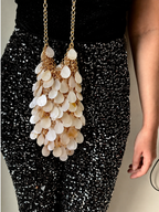 White Shell Tassel Bag Charm