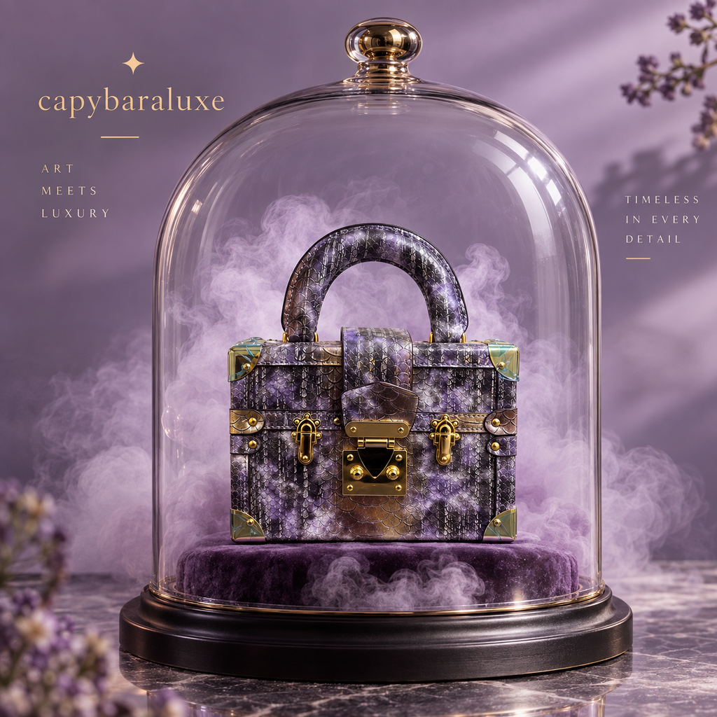 Purple Luxury Croco  Handbag
