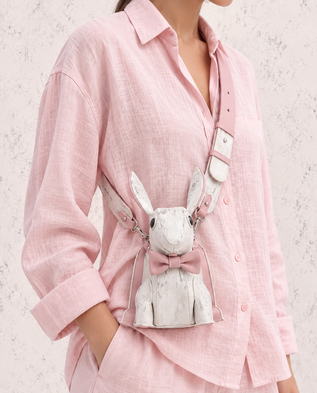 White Rabbit  Bunny Backpack