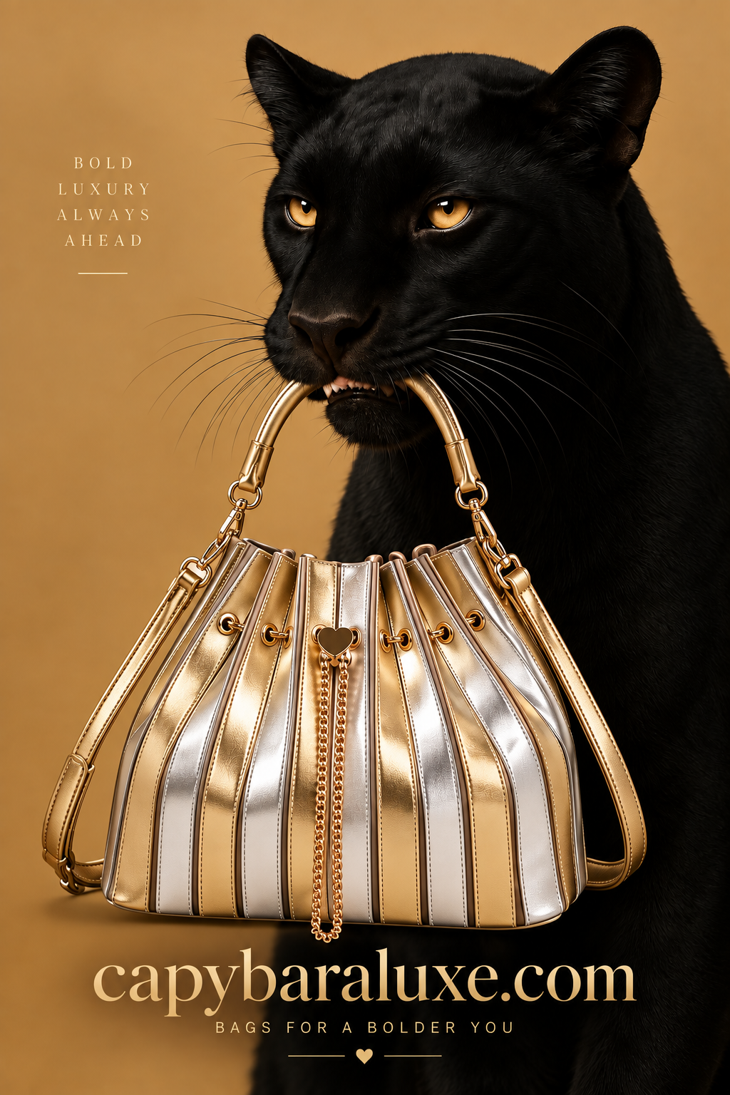 Golden Tote Bag