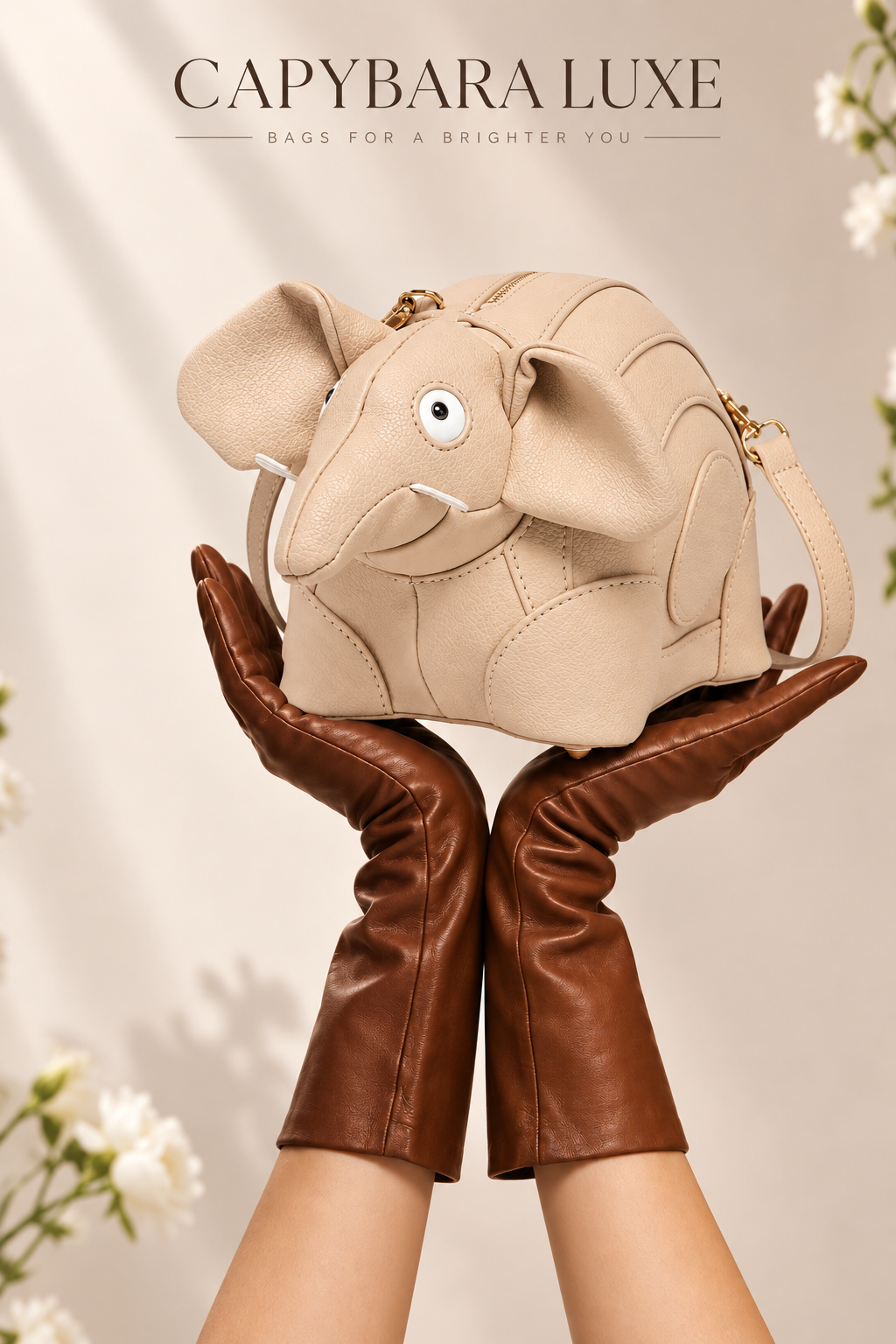 Luxe Elephant Sculpted Handbag