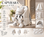 Capybara Quilted Character Backpack