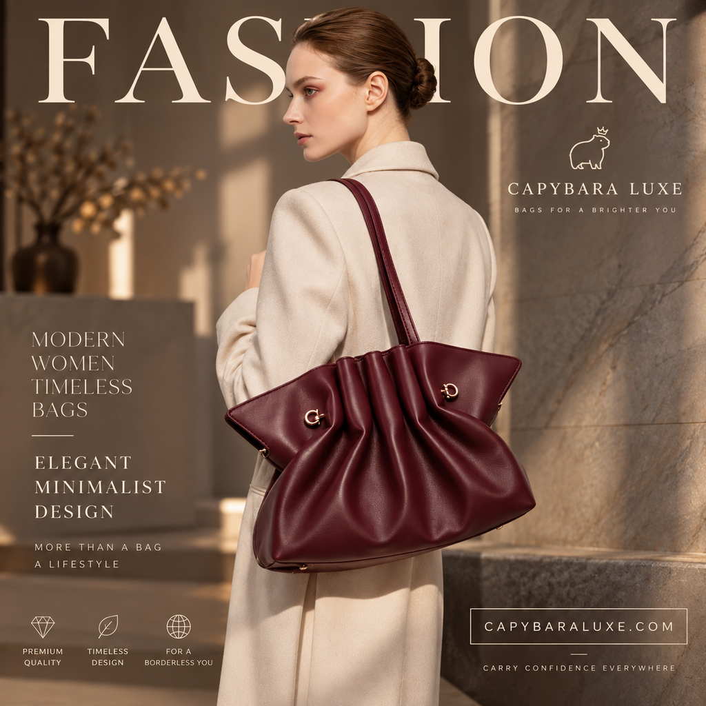 Burgundy Tote Bag