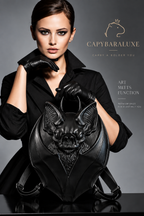 Luxe Sculpted Bat Backpack