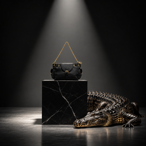 Luxe Black Chain Shoulder Bag