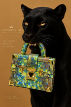 Green Luxury Croco Texture Handbag