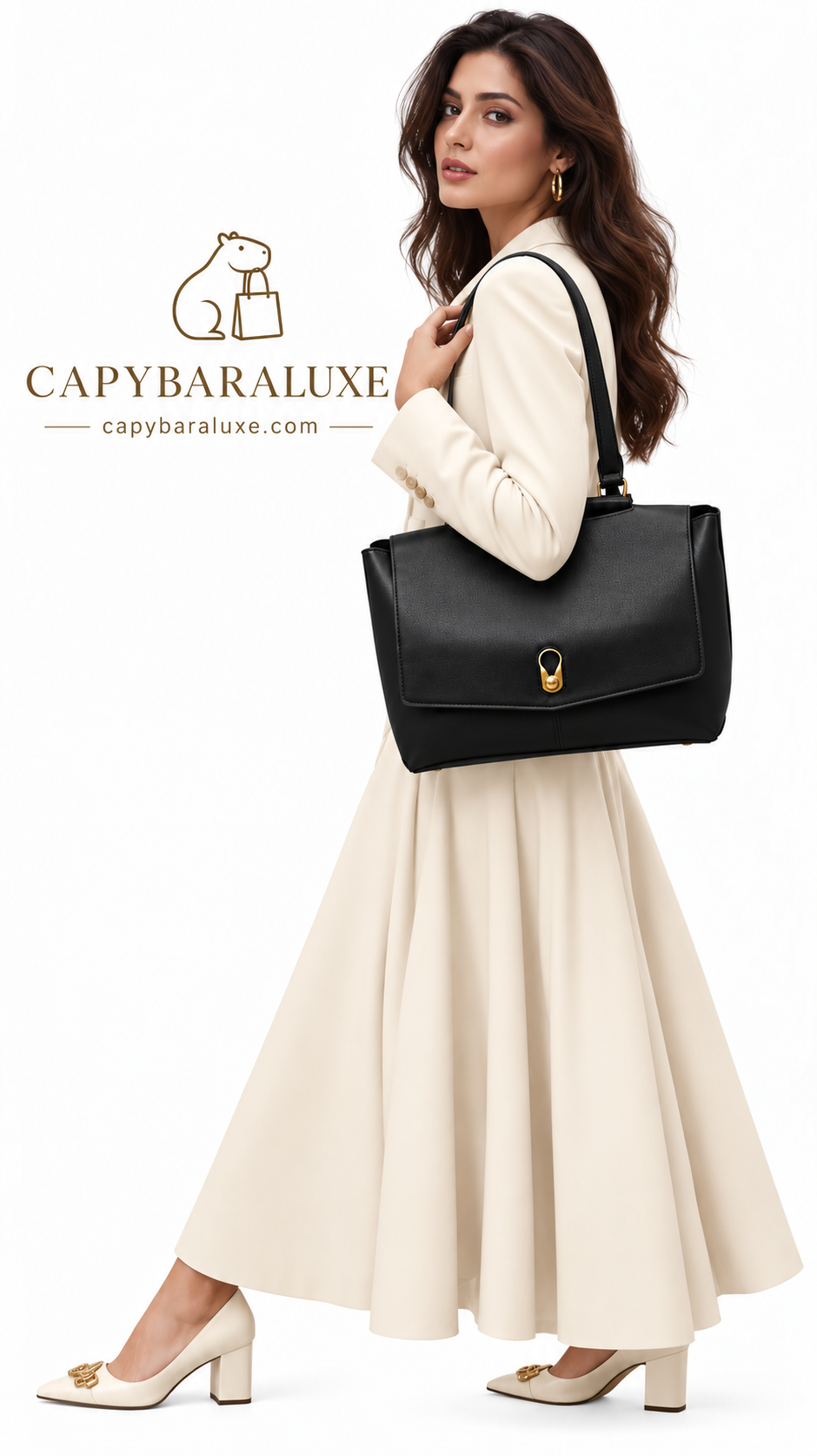 Classic Black Luxe Handbag – Timeless Elegance