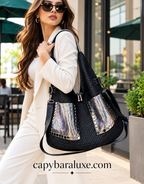 Silver Sparkle Luxe Tote Bag