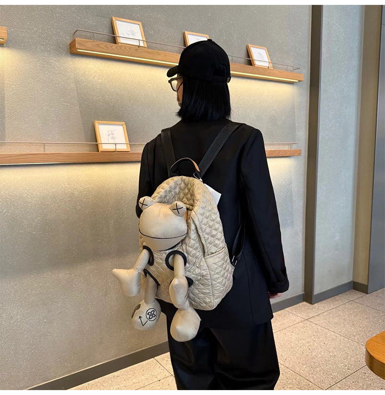 Capybara Quilted Character Backpack