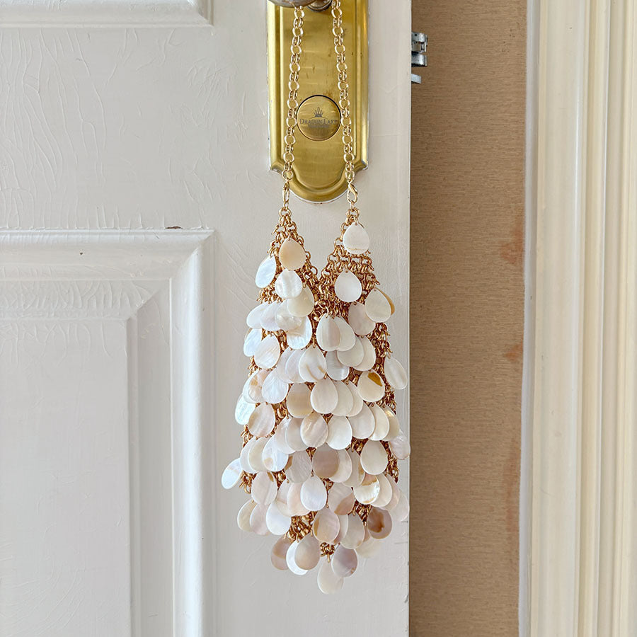 White Shell Tassel Bag Charm