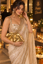 Golden Party Clutch Bag