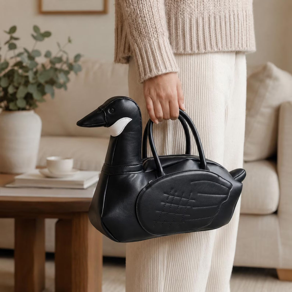 Black Swan Statement Handbag