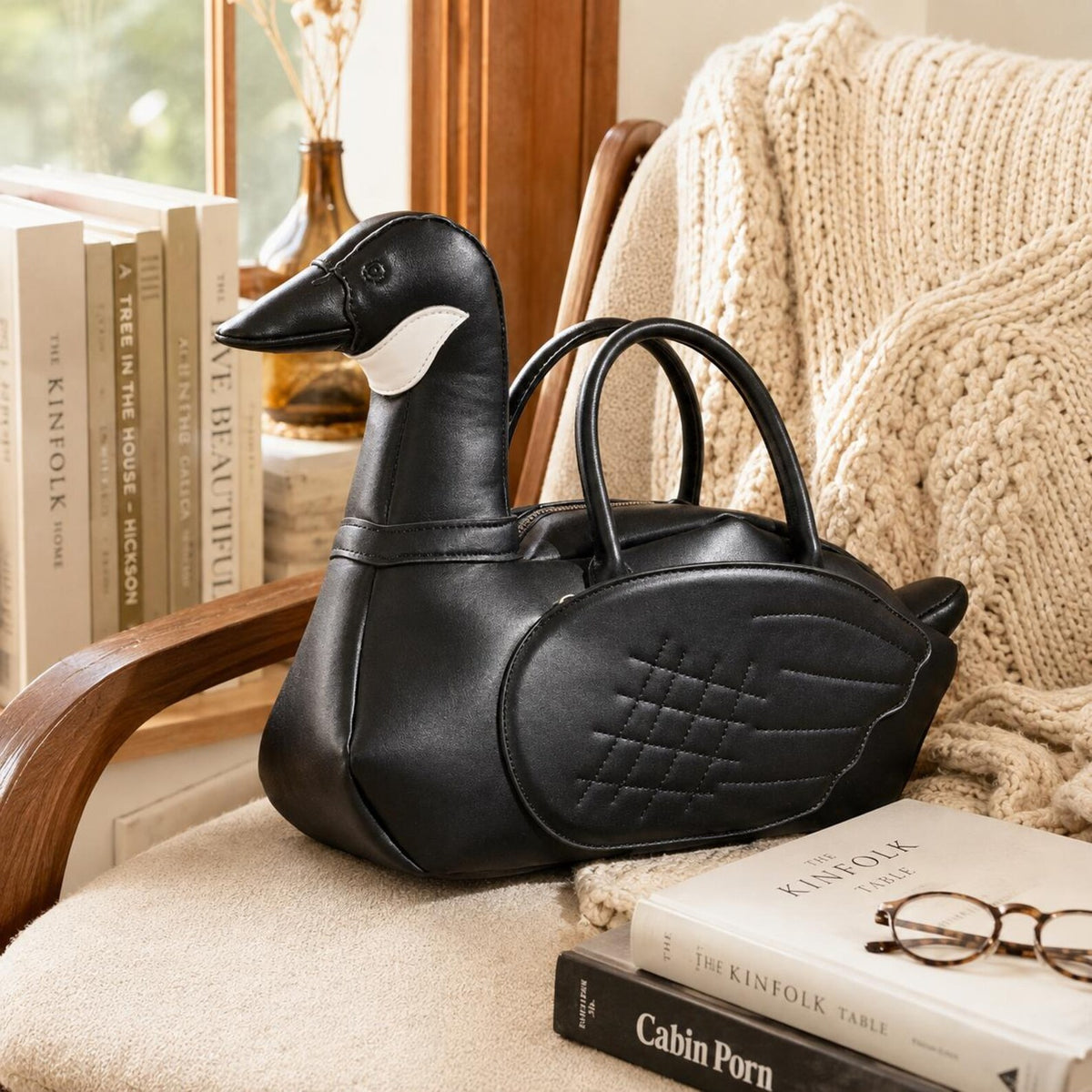 Black Swan Statement Handbag