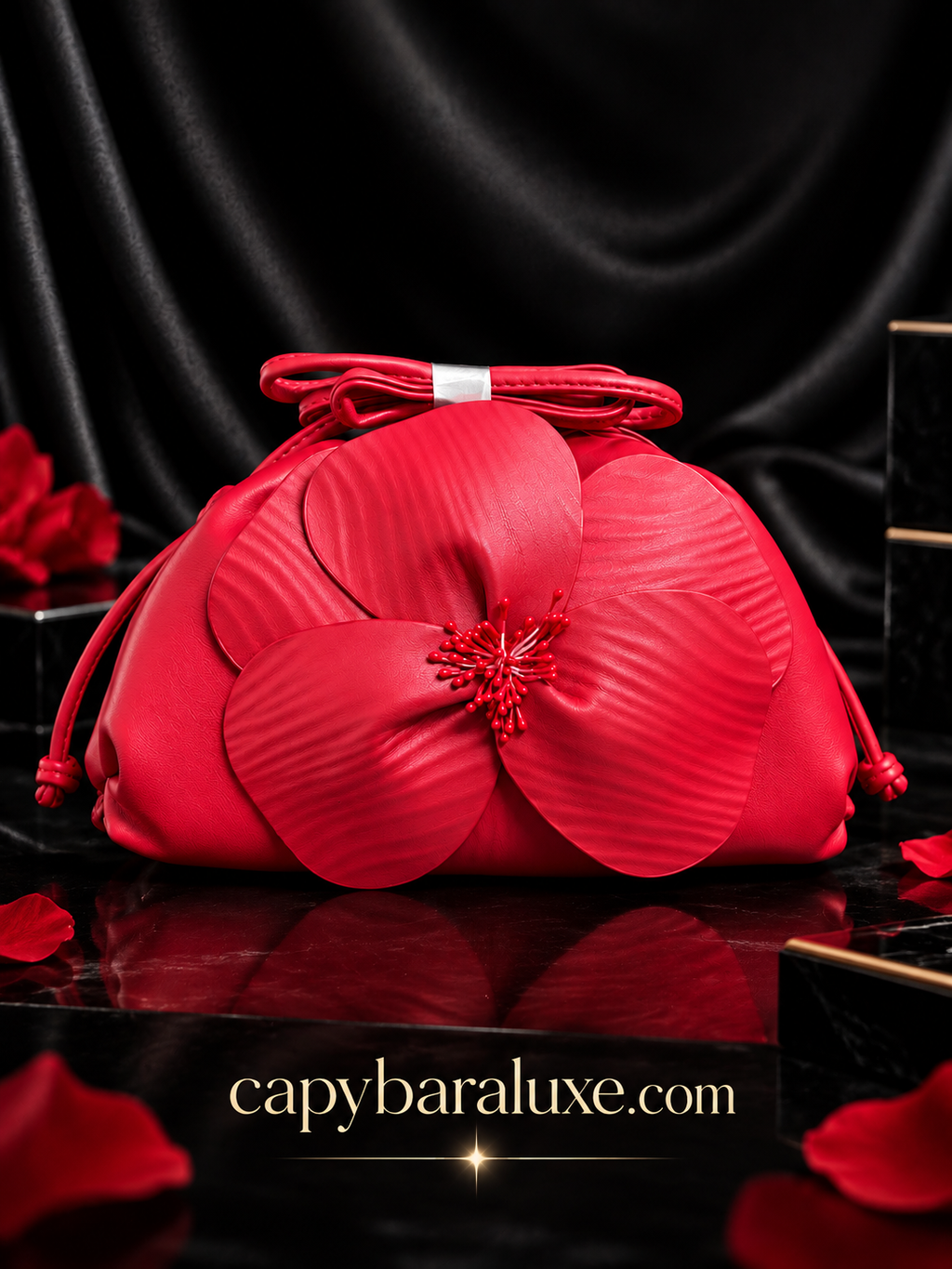 Red Flower Premium Bag